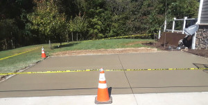 Concrete driveway extension