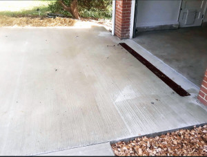 Concrete strip drain